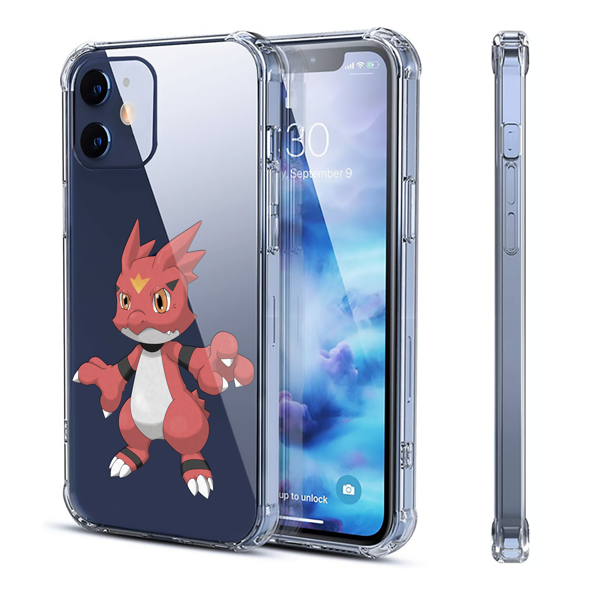 （画像用） Digimon デジタルモンスター/デジモン 【iPhone 12シリーズ対応】透明スマホケース（クリアソフトケース）